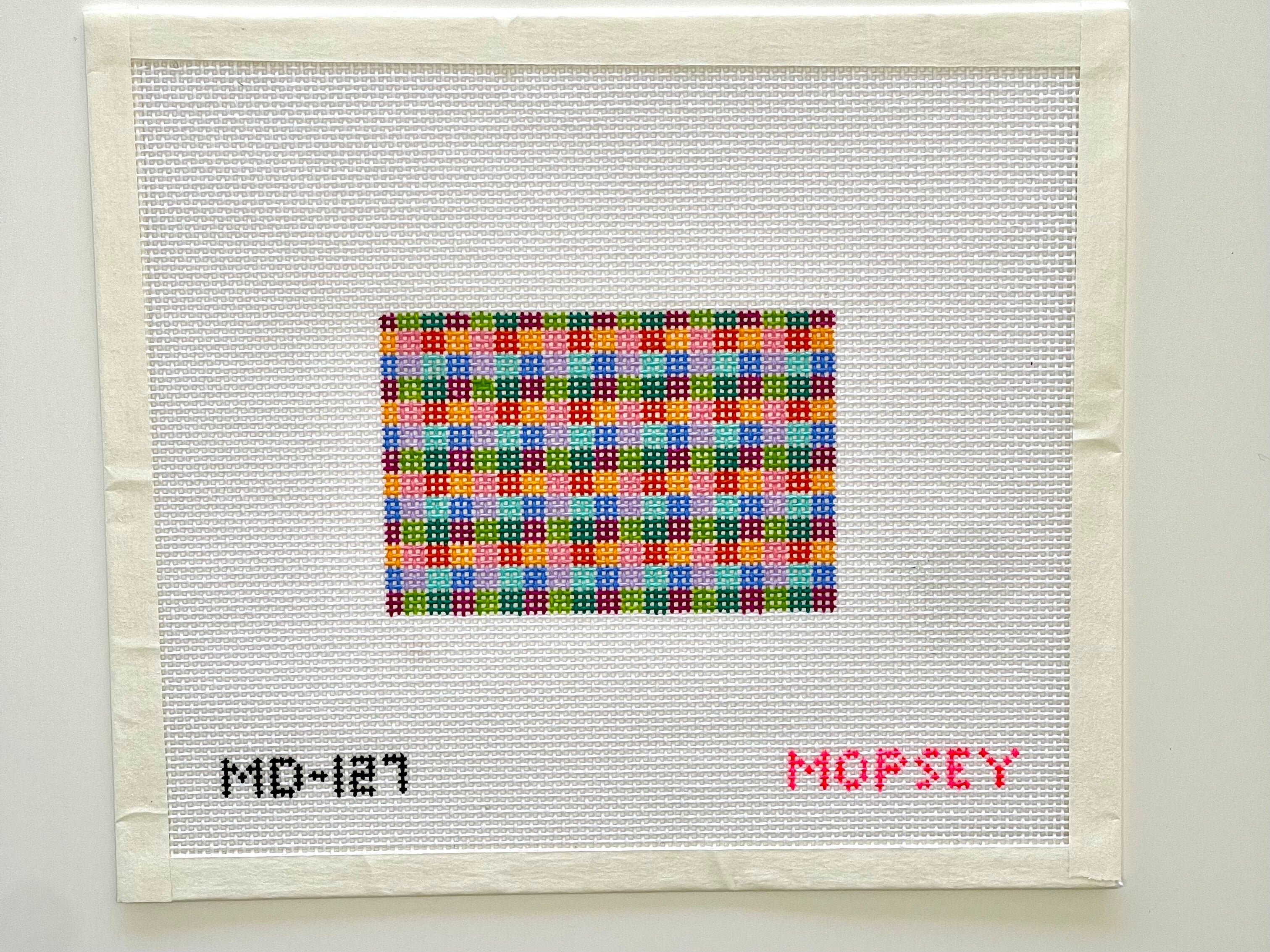 Rainbow Check Mini Insert Canvas