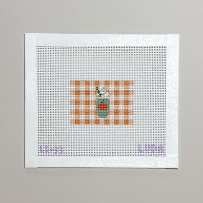 Gingham Pumpkin Spice Canvas