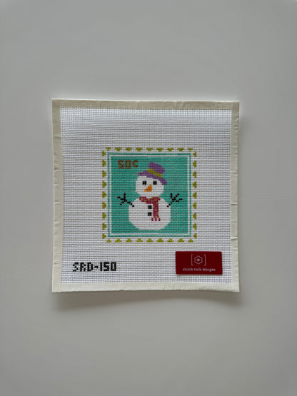 Snowman Stamp Canvas