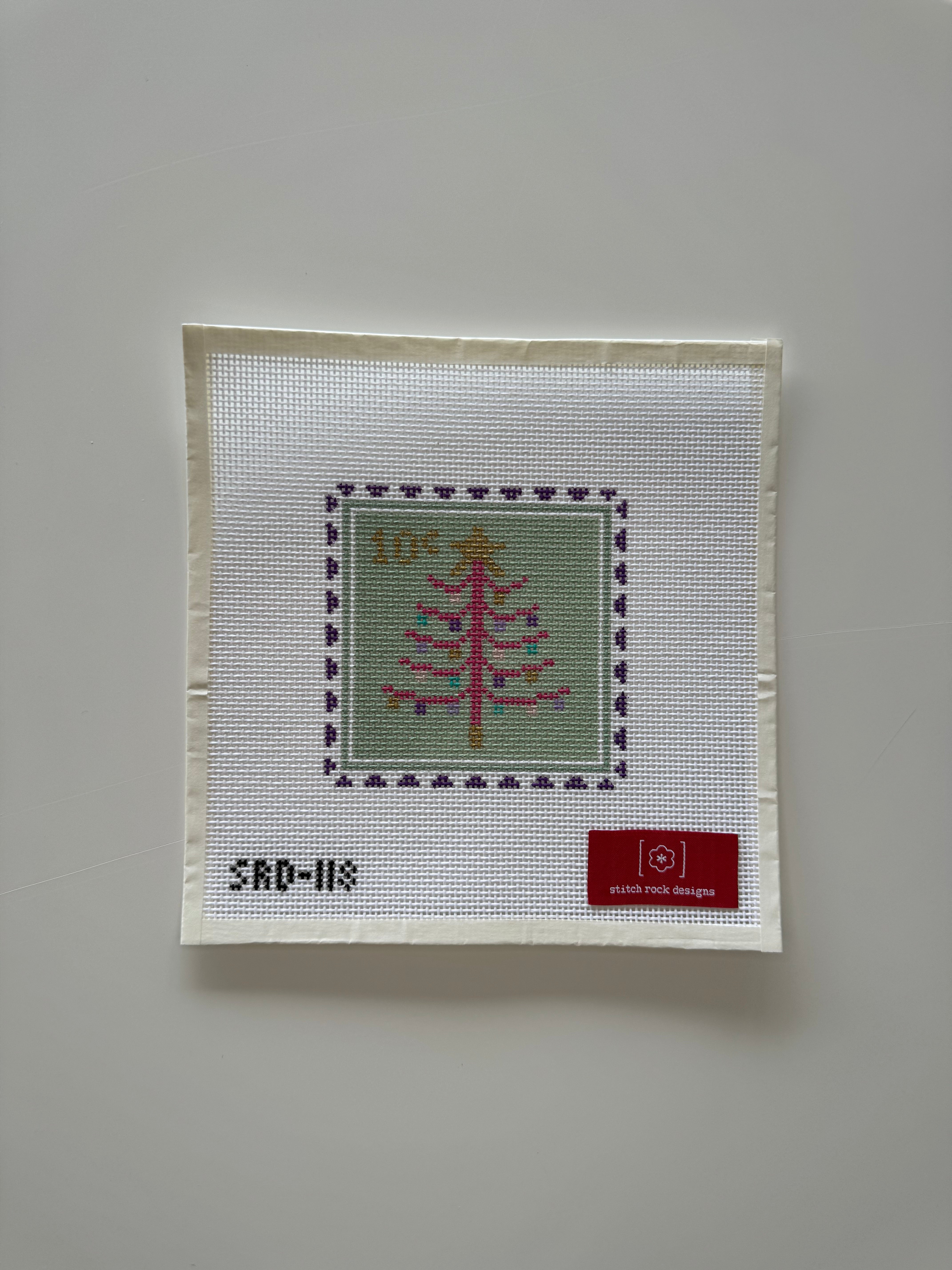 Stitch Rock Tree Stamp Canvas