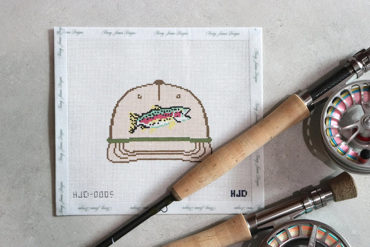 The Rainbow Trout Hat Canvas