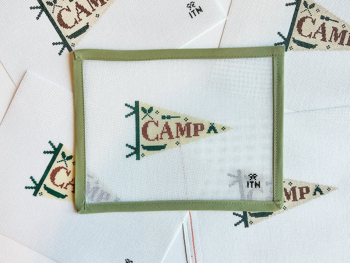 Camp Pennant Banner Canvas