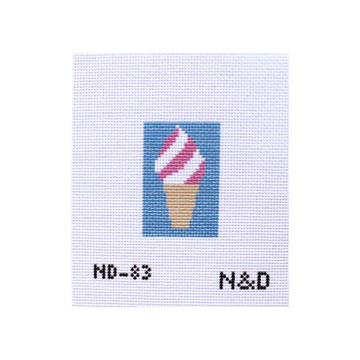 Beginner Ice Cream Cone Bag Tag Canvas