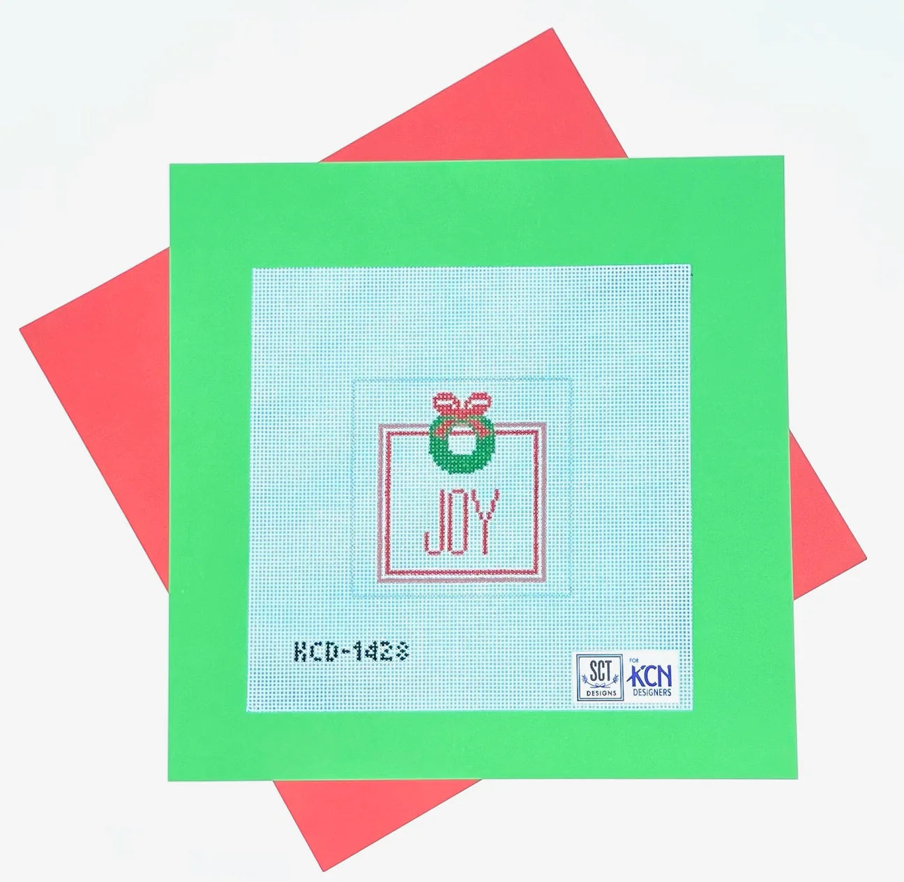Joy Wreath Square Canvas