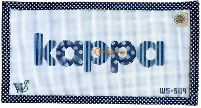 Kappa Kappa Gamma Dots & Stripes Canvas