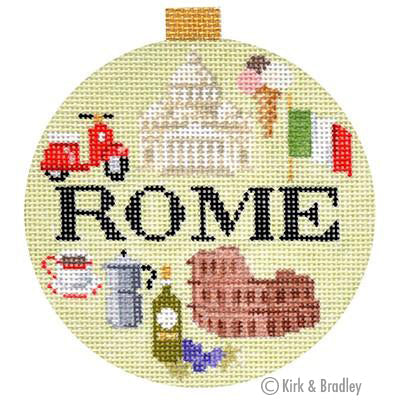 Travel Round Canvas - Rome