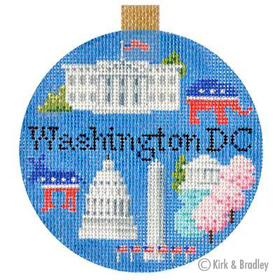 Travel Round Canvas - Washington DC