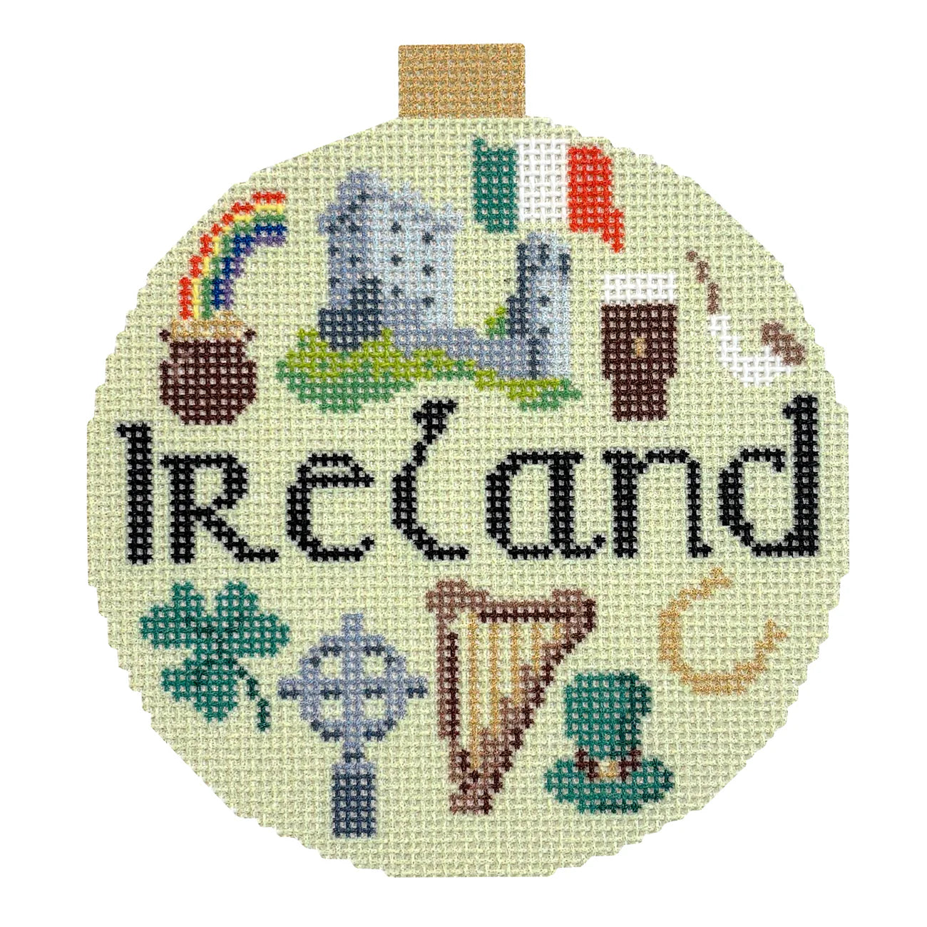 Ireland Travel Round Canvas