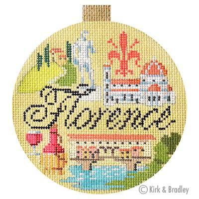 Travel Round Canvas - Florence