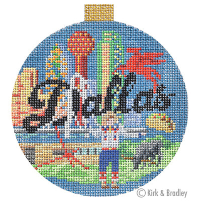 Travel Round Canvas - Dallas