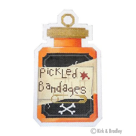 Pickled Bandages Poison Bottle Canvas