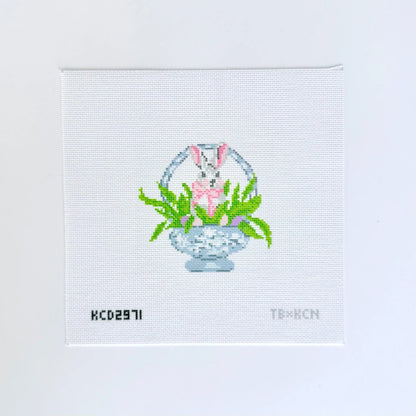 Bunny in Wedgwood Printed Canvas