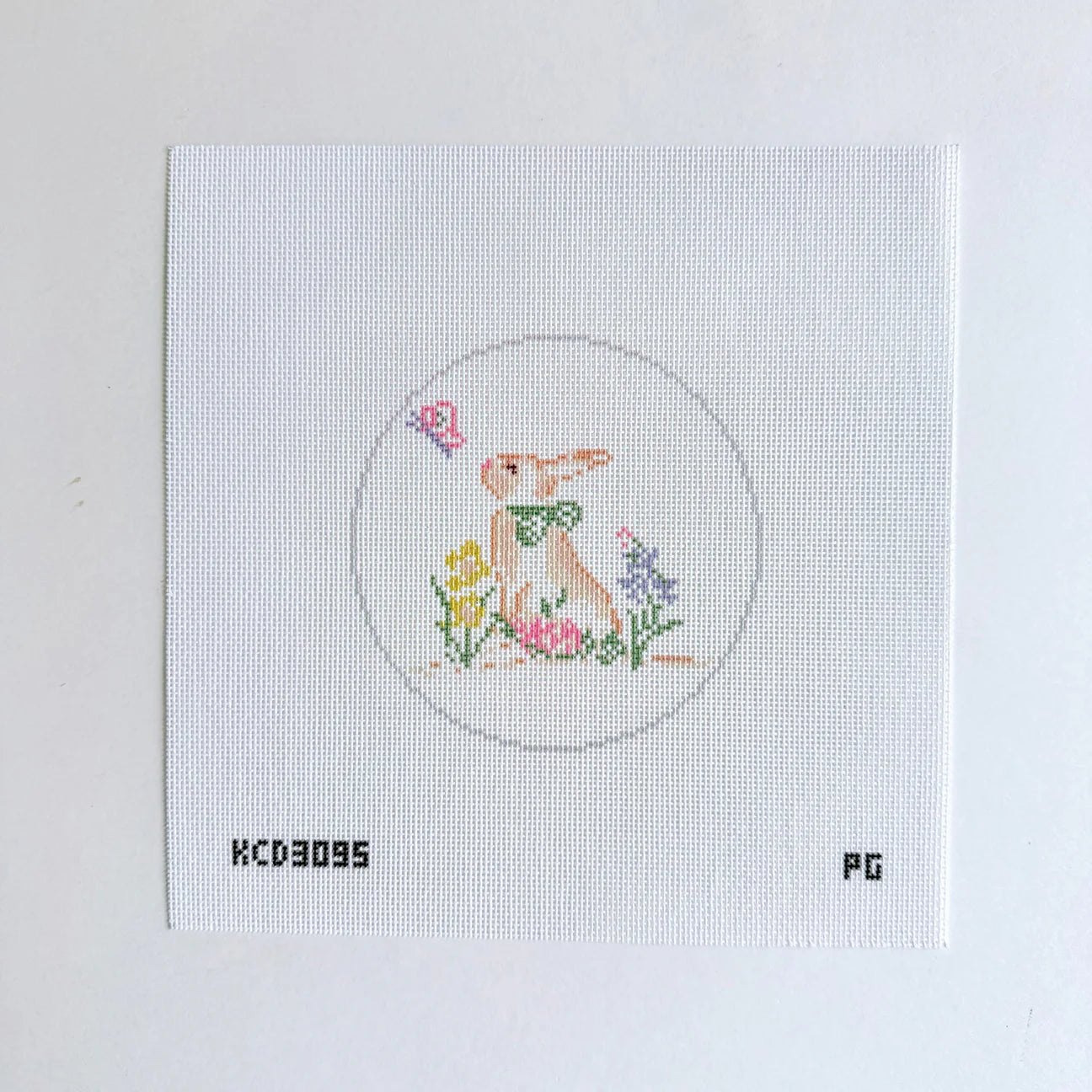 Bunny Round Printed Canvas