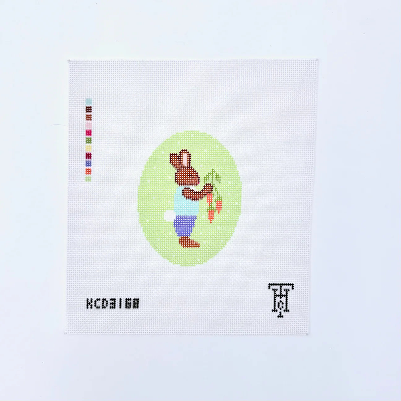 Boy Bunny Easter Egg Printed Canvas