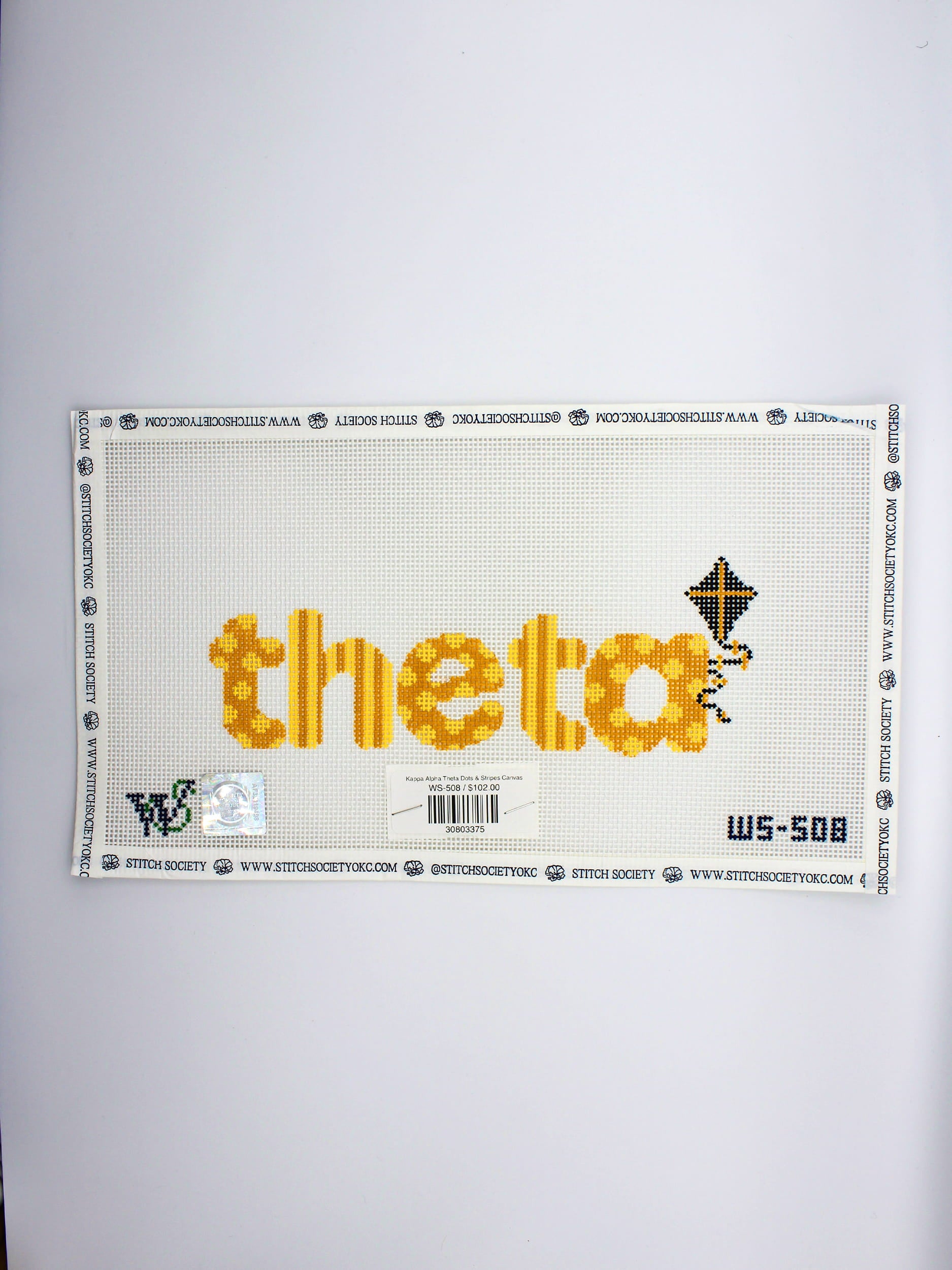 Kappa Alpha Theta Dots & Stripes Canvas