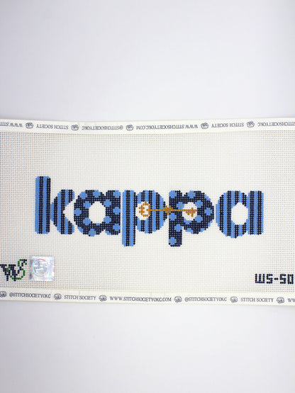 Kappa Kappa Gamma Dots & Stripes Canvas