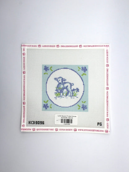 Lamb Square Printed Canvas