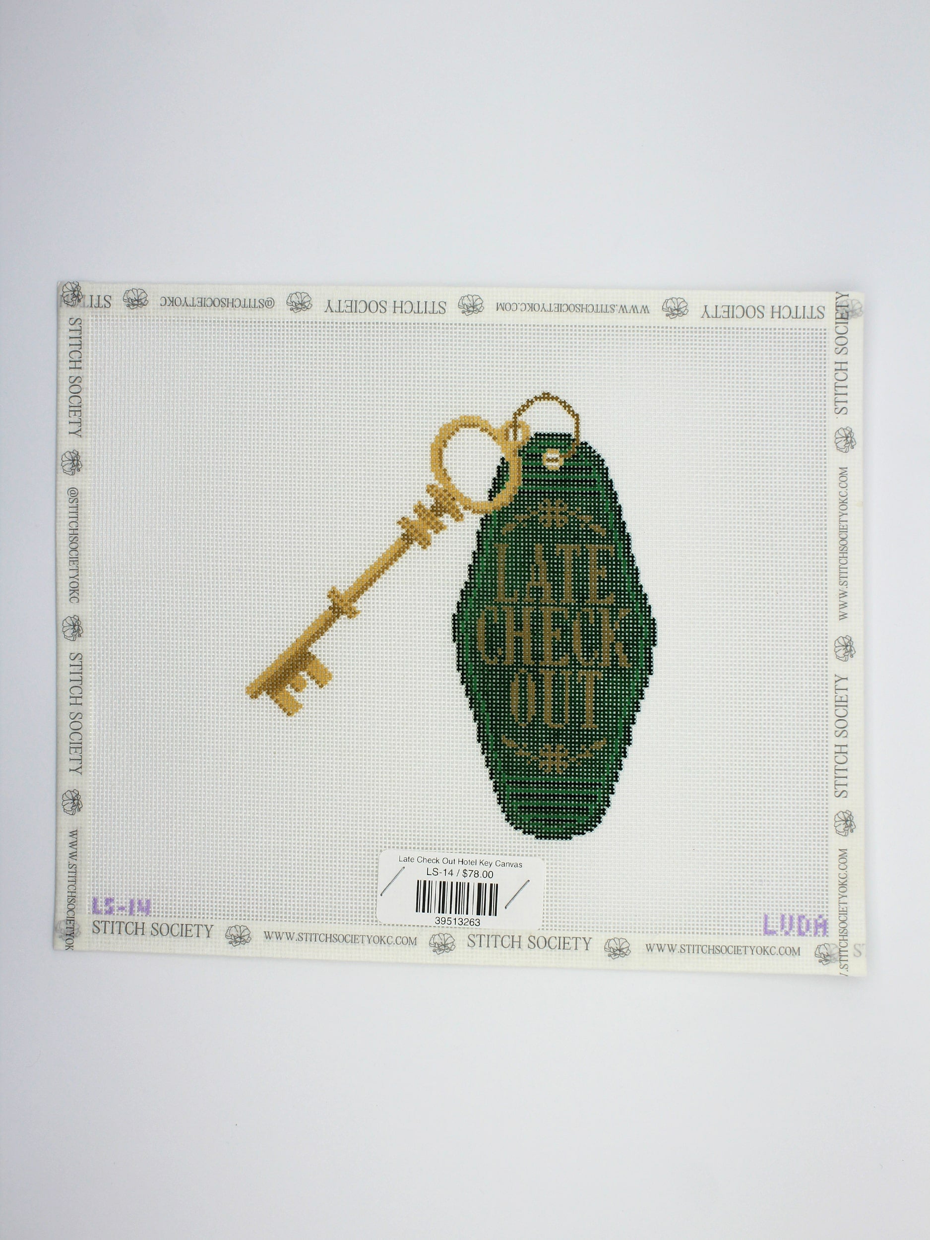 Late Check Out Hotel Key Canvas