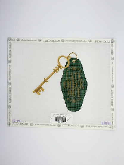 Late Check Out Hotel Key Canvas