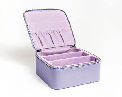 6" Leather Self Finishing Box - Lavender