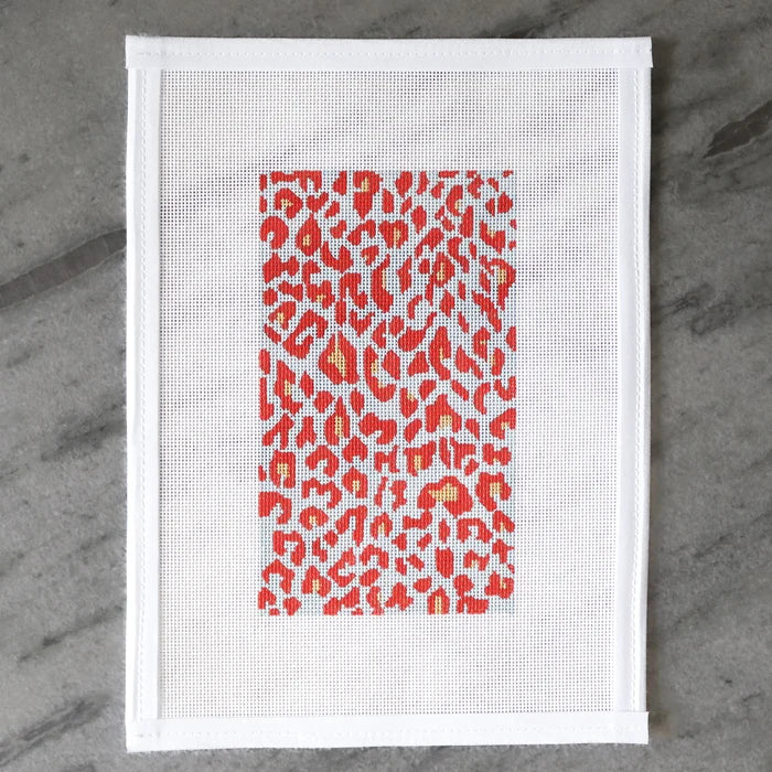 Orange Leopard Canvas
