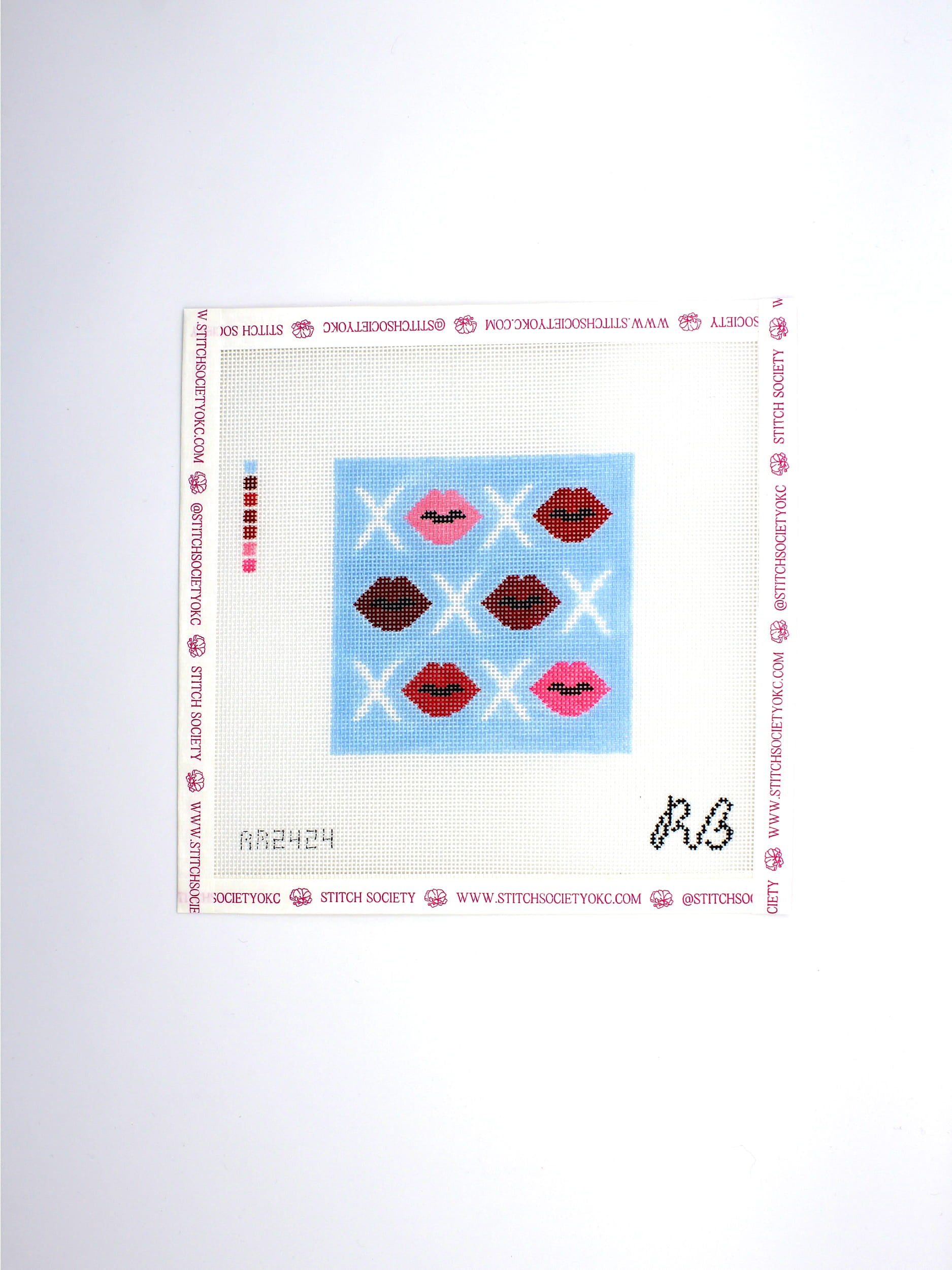 Lips XO - 4" Canvas