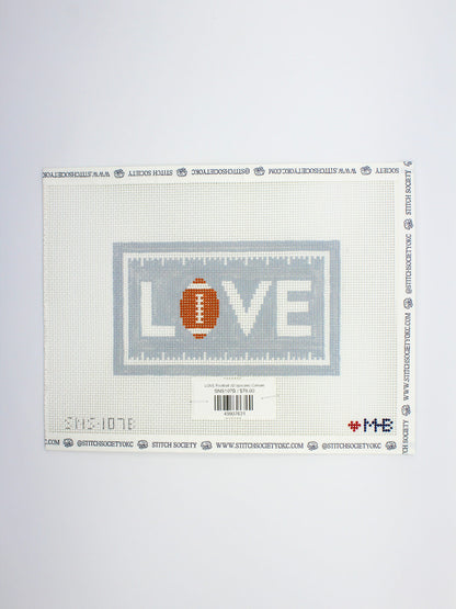 LOVE Football (Grayscale) Canvas