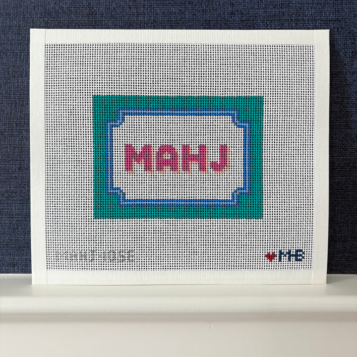 Bracket Frame Mahjong Insert - Teal Pink Blue