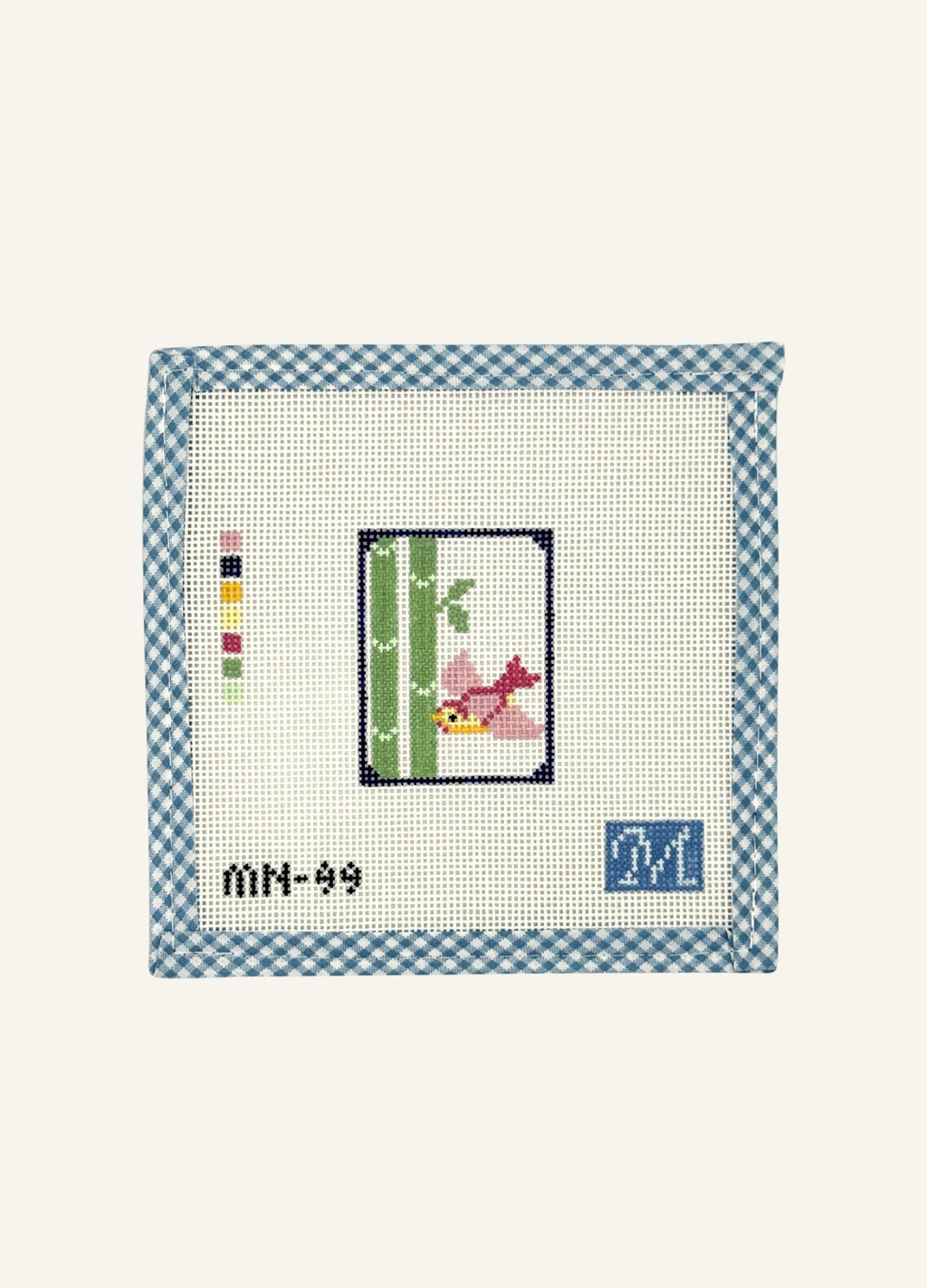 Bird Bam Mahjong Tile Canvas