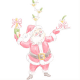 Martini Santa Canvas