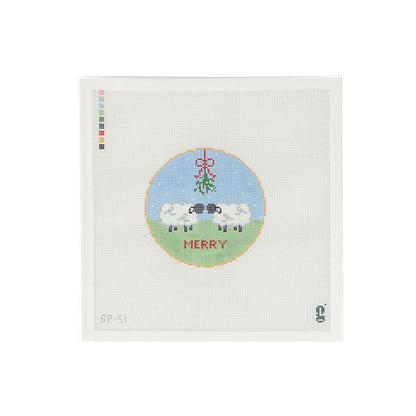 Mistletoe Sheep Canvas