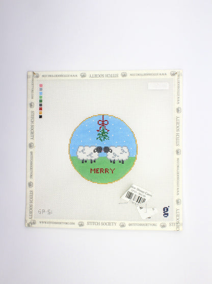 Mistletoe Sheep Canvas