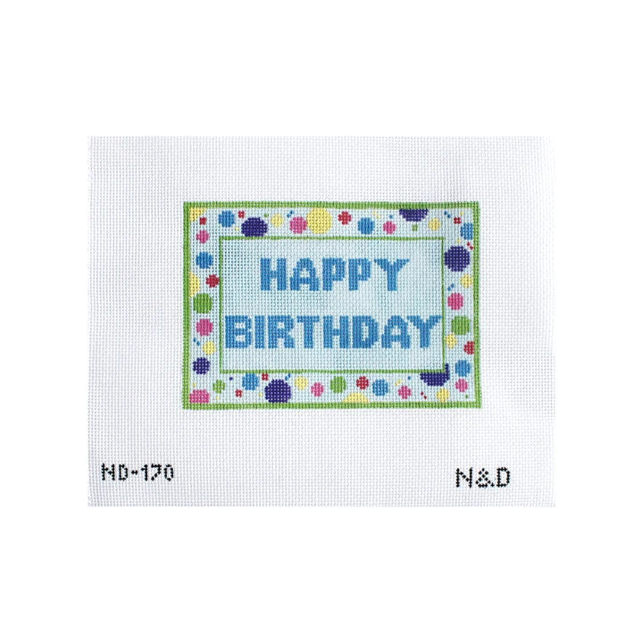 Happy Birthday Sign Canvas (Simple Letters)