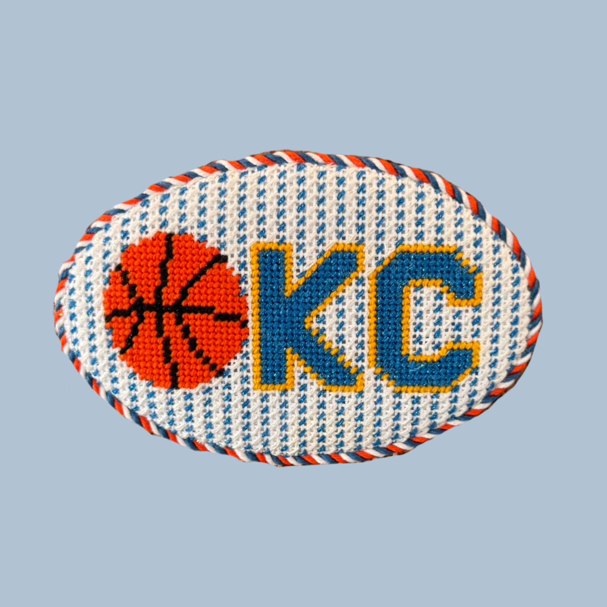 OKC Basketball Letters Canvas