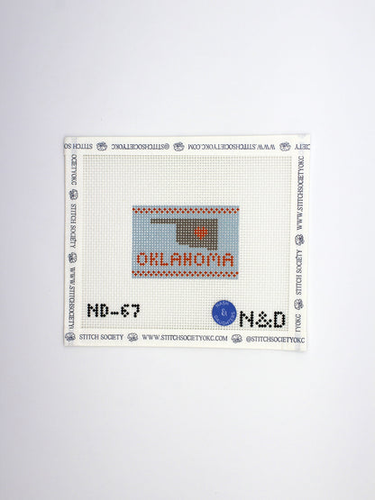 Beginner Orange Oklahoma Bag Tag Canvas