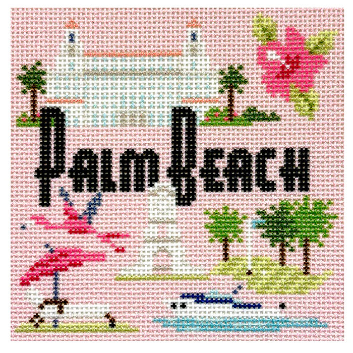 Palm Beach Travel Coaster Canvas
