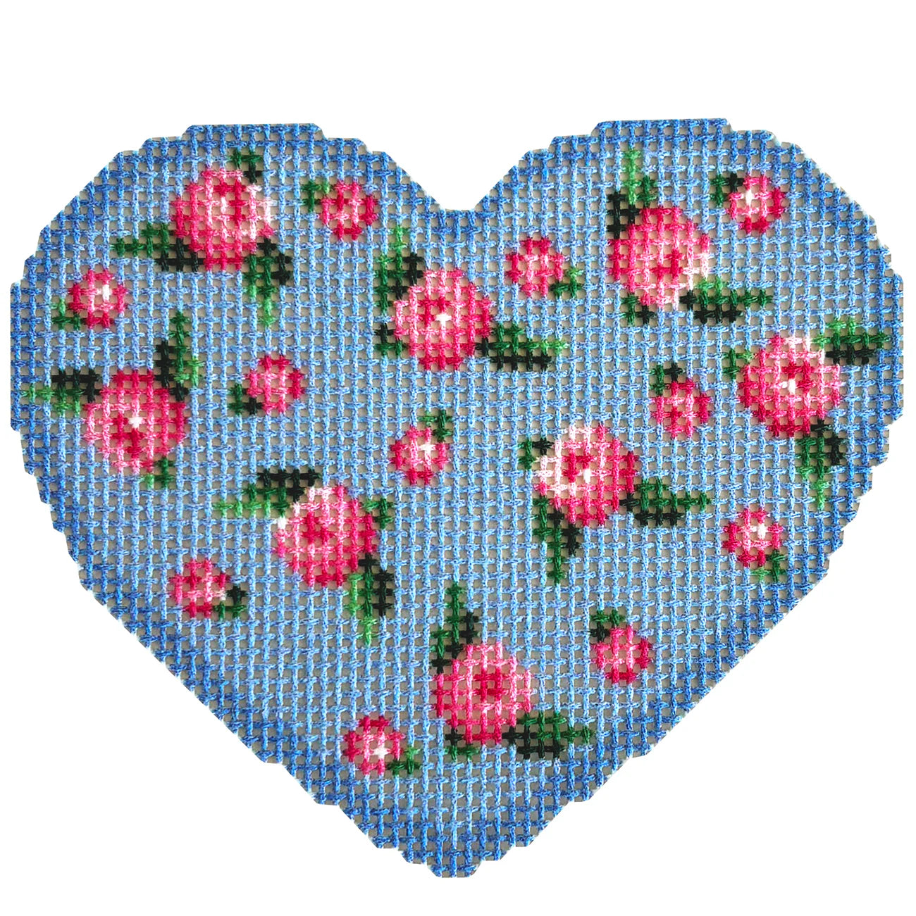 Scattered Rose Hearts Canvas