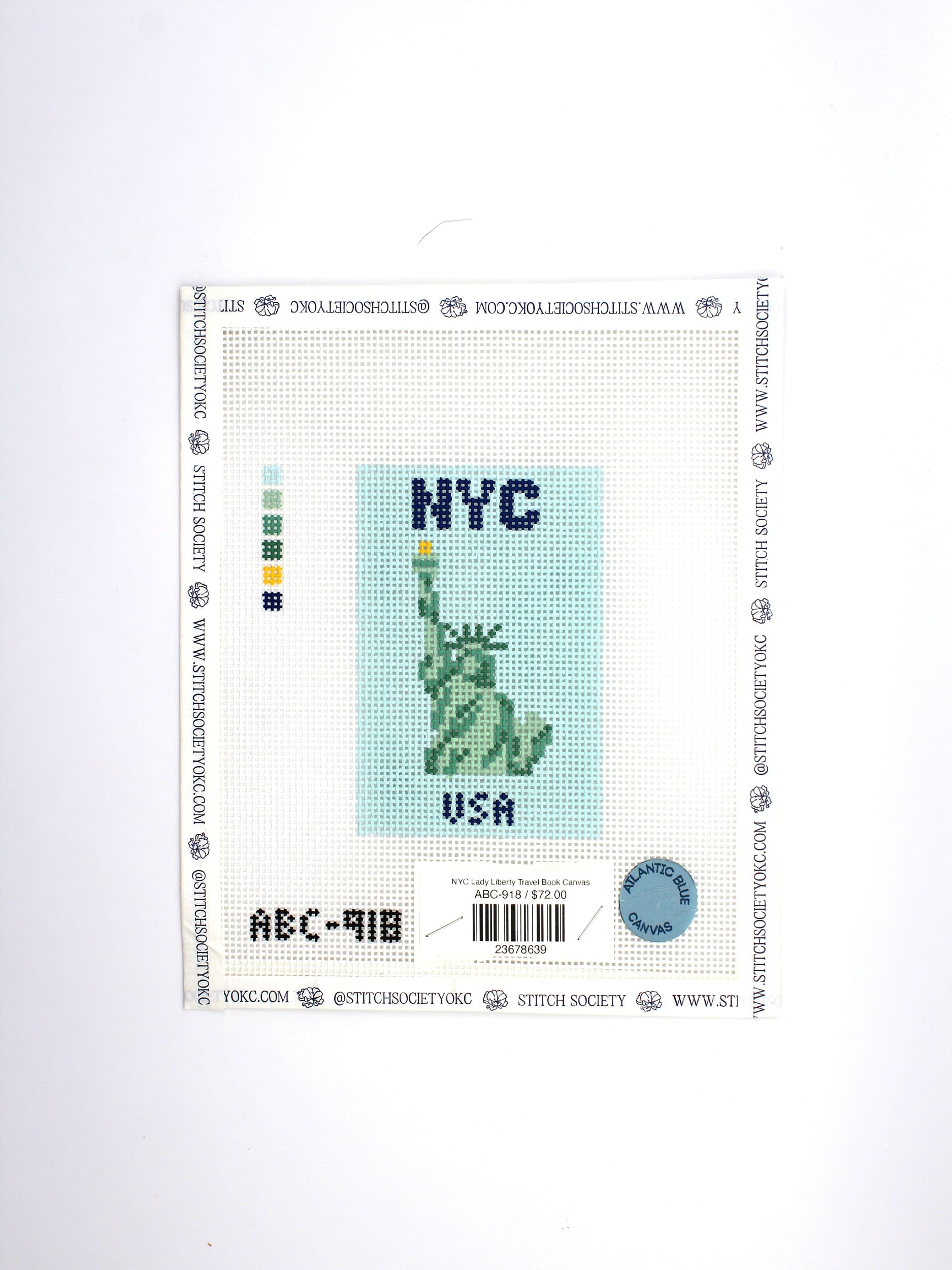 NYC Lady Liberty Travel Book Canvas