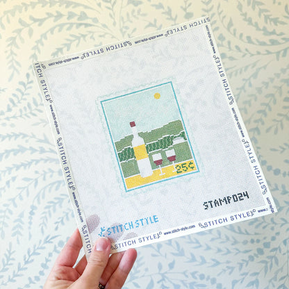Napa Valley Travel Stamp Canvas