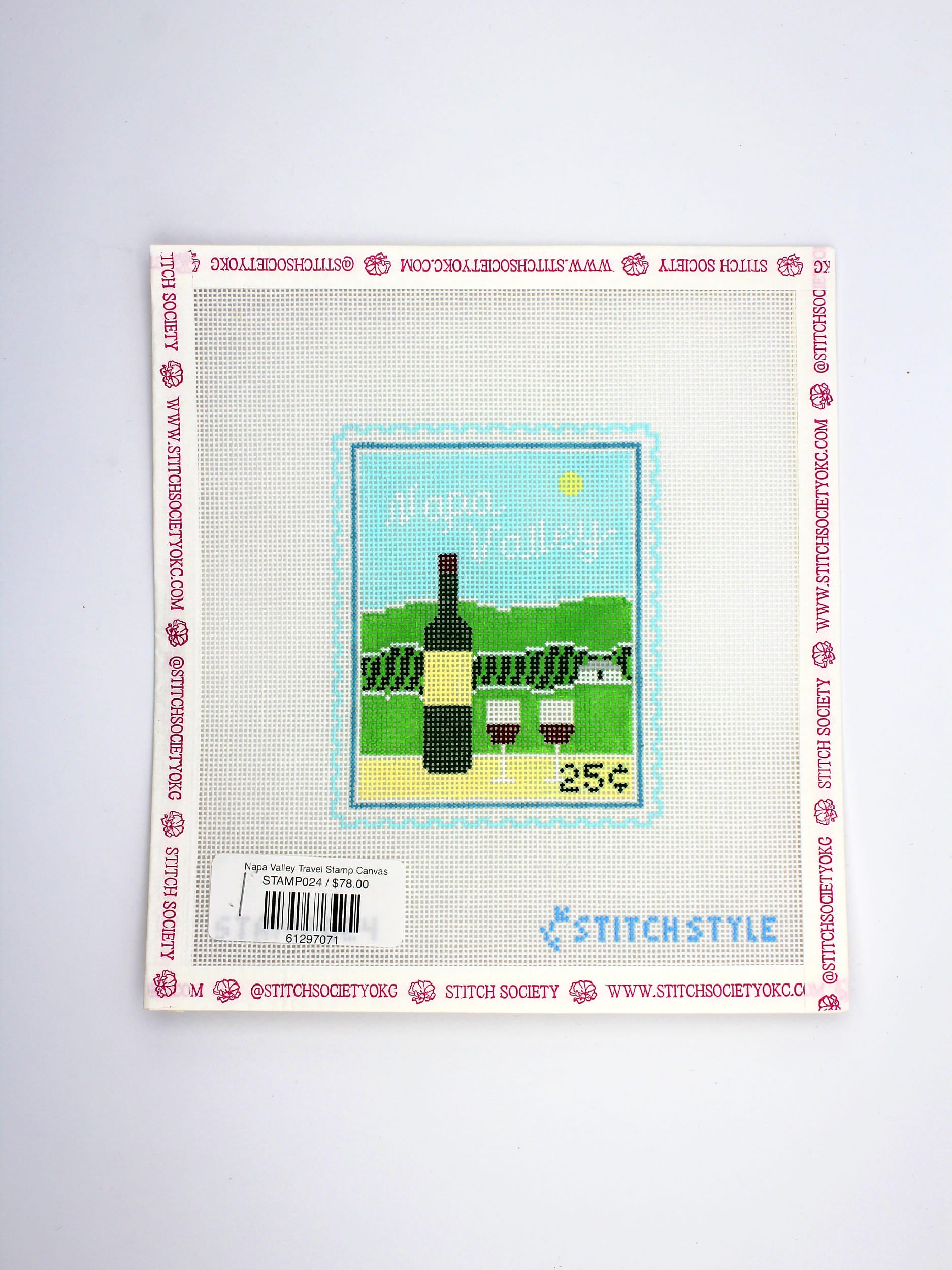 Napa Valley Travel Stamp Canvas