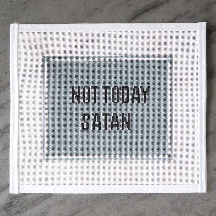 Not Today Satan - Blue Canvas