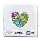Oklahoma Heart Printed Canvas
