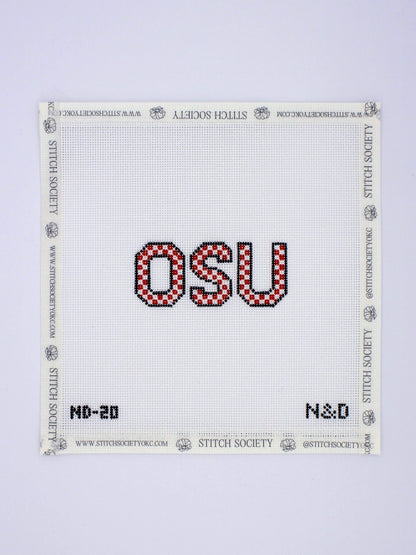 OSU Checkerboard Letters Canvas
