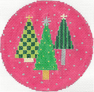 Oh Christmas Tree - Pink Canvas