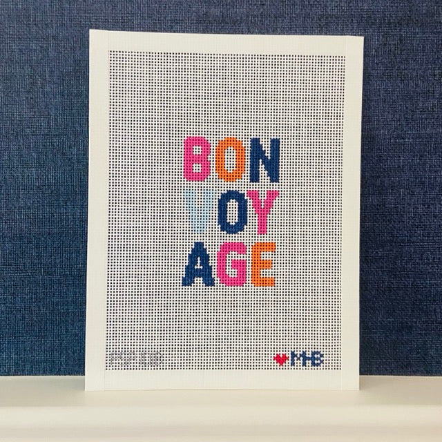 Bon Voyage (Navy Rose Orange) Canvas