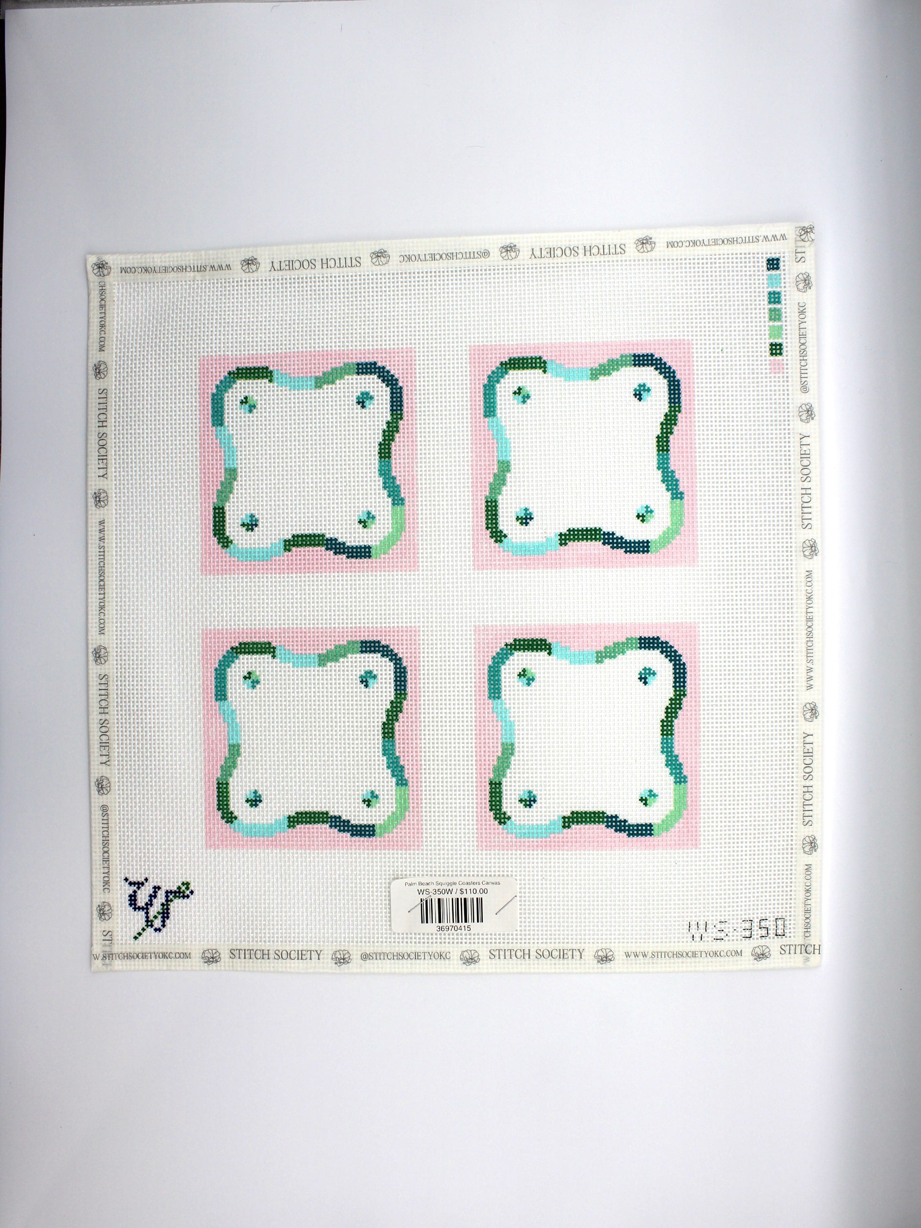 Palm Beach Squiggle Coasters Canvas