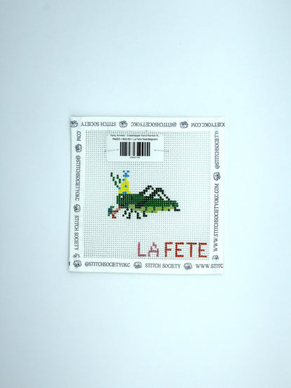 Party Animals - Grasshopper Hand Painted Needlepoint Canvas