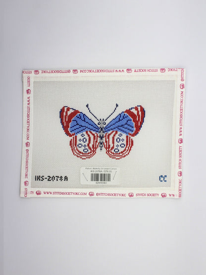 Patriotic Butterfly Ornament Canvas