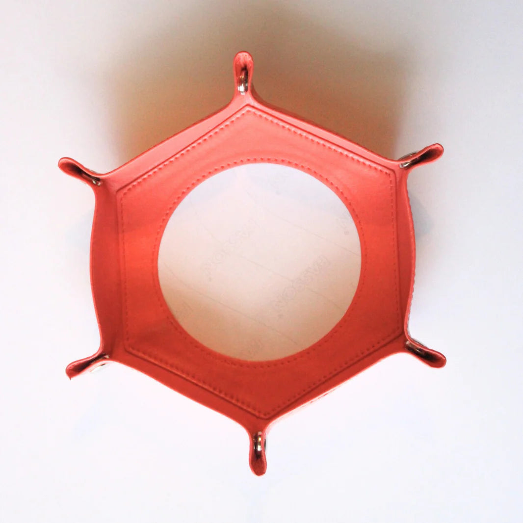 Self-Finishing Peach Hexagon Snap Tray
