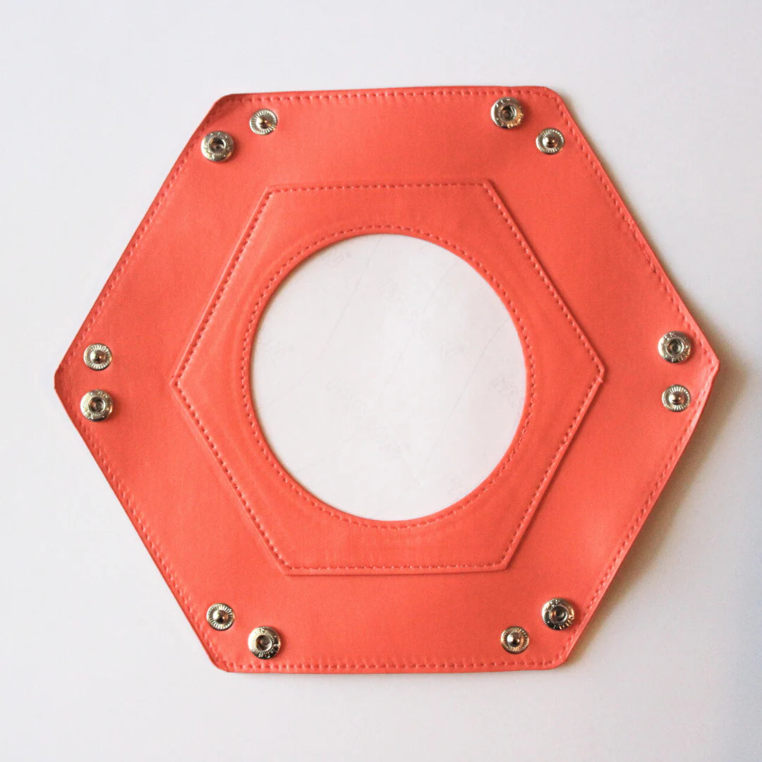Self-Finishing Peach Hexagon Snap Tray